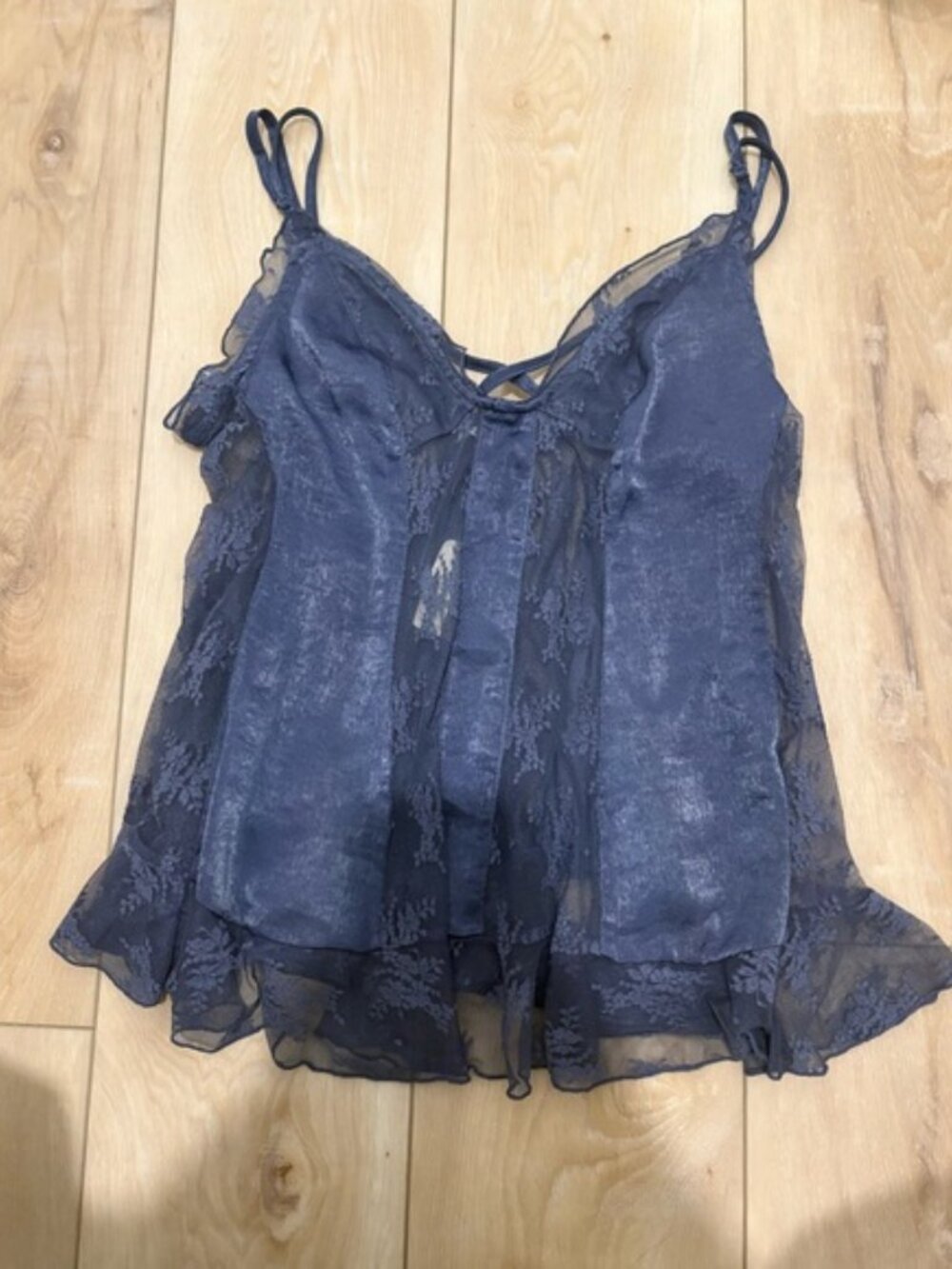 NWT Free People Morning Breeze Tunic - Nightshade Navy - Size M - Picture 5 of 9